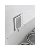 Weißer schwimmender Handtuchhalter - 20x9-10x19,5 cm