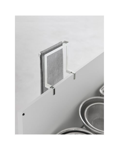 Weißer schwimmender Handtuchhalter - 20x9-10x19,5 cm