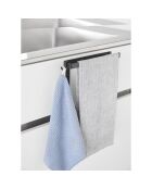 Schwarzer schwimmender Handtuchhalter - 20x9-10x19,5 cm