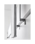 Schwarzer schwimmender Handtuchhalter - 20x9-10x19,5 cm