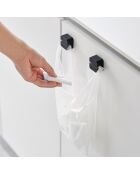 2 Clips multi-usages noirs - 4.5x1.8x4.5 cm