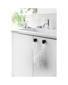 2 Clips multi-usages noirs - 4.5x1.8x4.5 cm