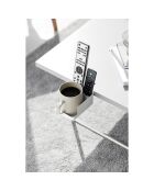 Soporte para teléfono y portavasos de mesa blancos - 9x16,5x8.2-11 cm