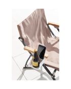 Soporte para teléfono y portavasos de mesa blancos - 9x16,5x8.2-11 cm