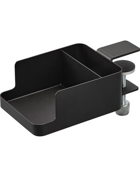 Porte-téléphone & Porte-gobelet de table noir - 9x16.5x8.2-11 cm