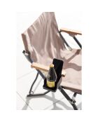 Porta telefono e portabicchieri da tavolo nero - 9x16,5x8,2-11 cm