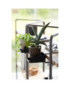 Porta telefono e portabicchieri da tavolo nero - 9x16,5x8,2-11 cm