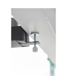 Porta telefono e portabicchieri da tavolo nero - 9x16,5x8,2-11 cm