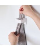 Support multi usage blanc - 5.4x6.2x4.5 cm