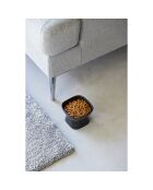 Ciotola in ceramica per alimenti per animali nera - 11x11x8 cm