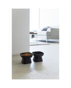 Ciotola in ceramica per alimenti per animali nera - 11x11x8 cm