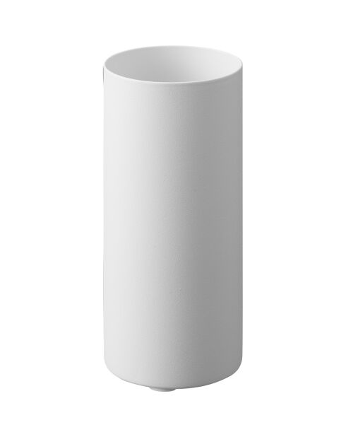 Portarrollos adhesivo blanco - 6,8 x 6,8 x 15,2 cm