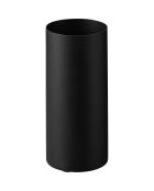 Portarrollos adhesivo negro - 6,8 x 6,8 x 15,2 cm