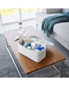 Sac de rangement avec séparateurs gris - 33x16x18 cm