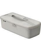 Borsa porta attrezzi con divisorio grigio - 36x16x11 cm