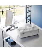 Borsa porta attrezzi con divisorio grigio - 36x16x11 cm