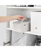 Borsa porta attrezzi con divisorio grigio - 36x16x11 cm