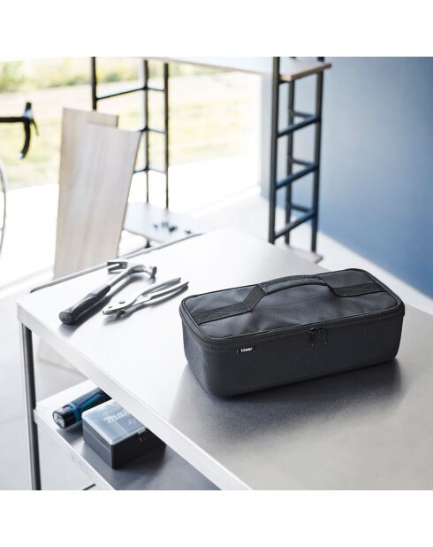 Sac à outils avec séparateur noir - 36x16x11 cm