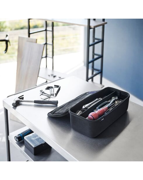 Sac à outils avec séparateur noir - 36x16x11 cm
