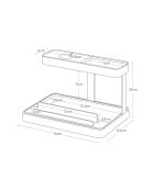 Support de recharge pour téléphone & Appareils noir - 16x11.6x10 cm