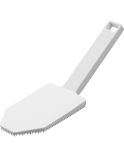 Eponge magnétique en silicone avec poignée blanche - 6x19.5x6.5 cm