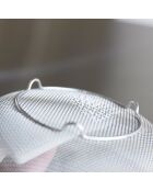 Siliconen magnetische spons met wit handvat - 6x19,5x6,5 cm