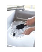 Siliconen magnetische spons met zwart handvat - 6x19,5x6,5 cm