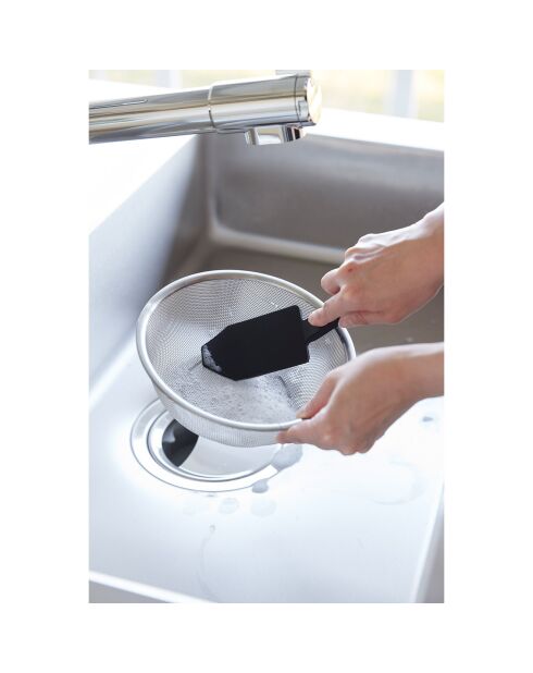 Siliconen magnetische spons met zwart handvat - 6x19,5x6,5 cm