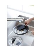 Siliconen magnetische spons met zwart handvat - 6x19,5x6,5 cm