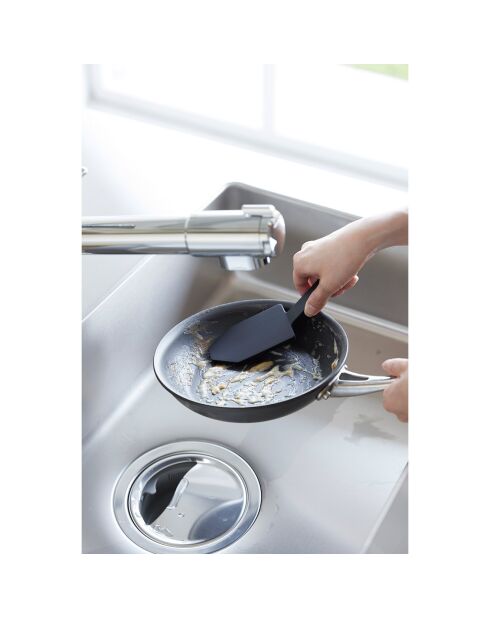 Siliconen magnetische spons met zwart handvat - 6x19,5x6,5 cm