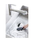 Siliconen magnetische spons met zwart handvat - 6x19,5x6,5 cm