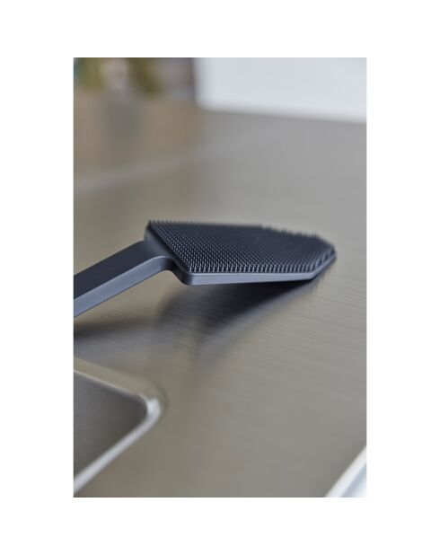 Siliconen magnetische spons met zwart handvat - 6x19,5x6,5 cm