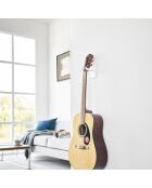 Support mural pour guitare blanc - 8x11.5x14 cm