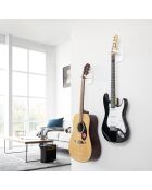 Support mural pour guitare blanc - 8x11.5x14 cm