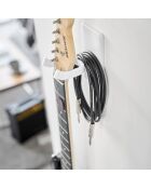 Support mural pour guitare blanc - 8x11.5x14 cm