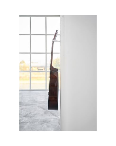 Support mural pour guitare blanc - 8x11.5x14 cm