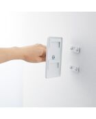 Support mural pour guitare blanc - 8x11.5x14 cm