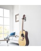 Support mural pour guitare noir - 8x11.5x14 cm