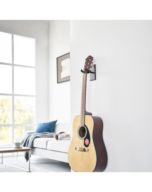 Support mural pour guitare noir - 8x11.5x14 cm