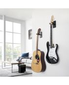 Support mural pour guitare noir - 8x11.5x14 cm