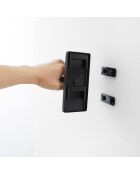 Support mural pour guitare noir - 8x11.5x14 cm