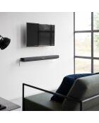 Etagère murale avec panneau magnétique blanche - 90x15.7x9 cm