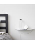 Etagère murale ronde blanche - 40x22x11.7 cm