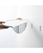 Etagère murale ronde blanche - 40x22x11.7 cm