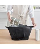 Zwarte geïsoleerde picknicktas - 51x25x18 cm