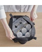 Zwarte geïsoleerde picknicktas - 51x25x18 cm