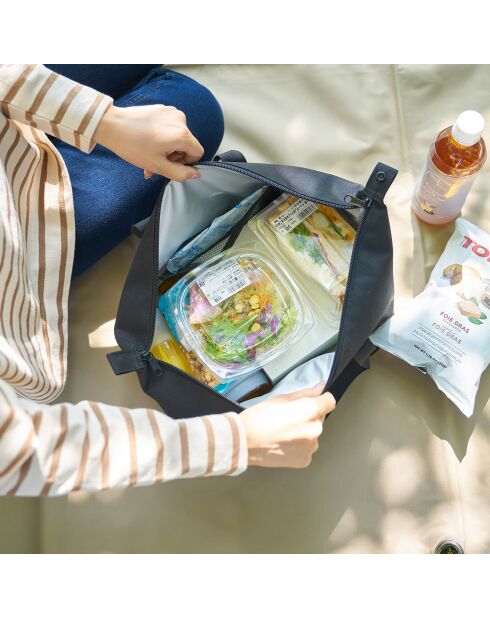 Zwarte geïsoleerde picknicktas - 51x25x18 cm