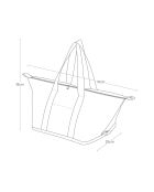 Zwarte geïsoleerde picknicktas - 51x25x18 cm