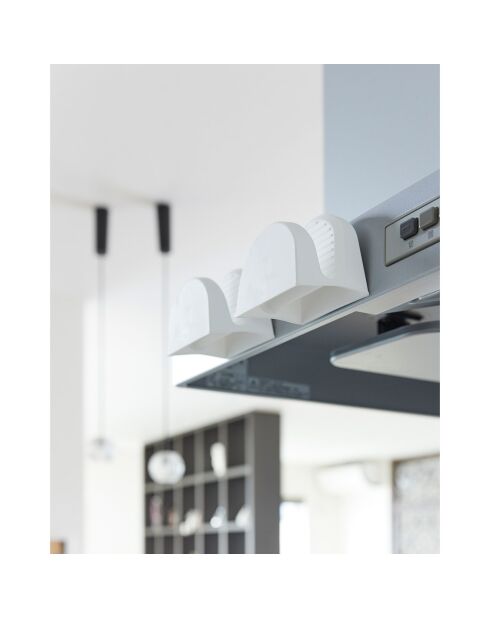 2 Maniques magnétiques en silicone blanches - 9.2x7x7.2 cm