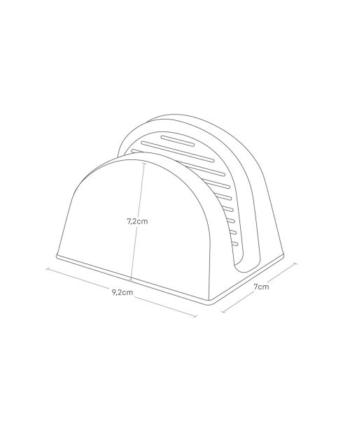2 Maniques magnétiques en silicone blanches - 9.2x7x7.2 cm